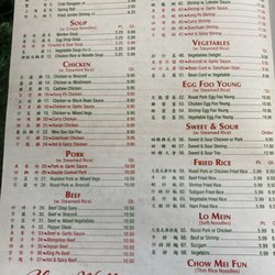 China Wall - Menu
