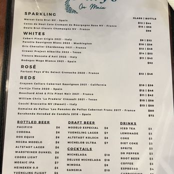 Nury's On Main - menu - Seafood Near Me - Fredericksburg, Texas Nury's On Main - menu - Seafood Near Me - Fredericksburg, Texas