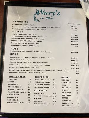 Menu photo 8 Nury's On Main Fredericksburg, TX Menu photo 8 Nury's On Main Fredericksburg, TX