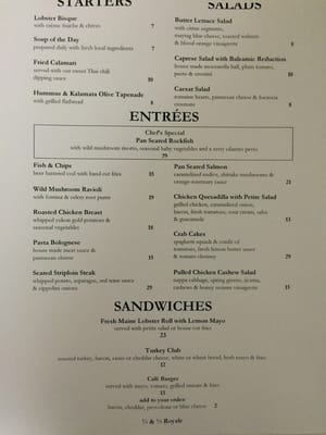 Menu photo 3 Garden Cafe Washington, DC, DC