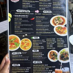 Menu as of Sep 2025