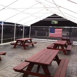 The Taggart House - Long side of our outdoor patio area