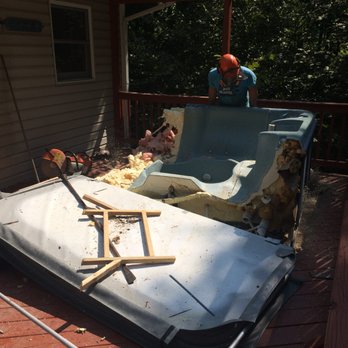 CT Junk Removal - Removing a hot tub. - Junk Removal & Hauling Near Me