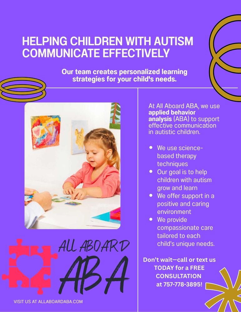 All Aboard ABA - child therapist in Virginia Beach, VA