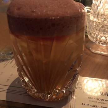 GATSBY - NY Sour (bourbon, lemon, Demerara syrup, red wine foam) - Cocktail Bars Near Me - Washington, DC, District of Columbia GATSBY - NY Sour (bourbon, lemon, Demerara syrup, red wine foam) - Cocktail Bars Near Me - Washington, DC, District of Columbia