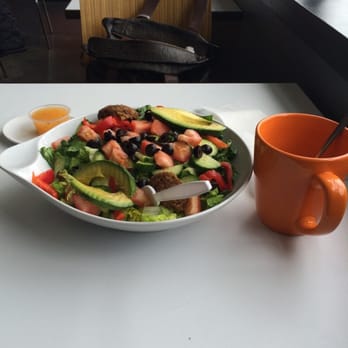 Cup Cafe - The wonderful salad and my big cup of coffee. :) - Coffee & Tea Near Me - San Francisco, California