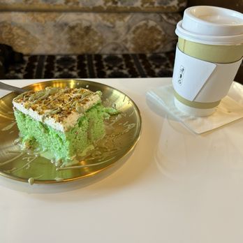 Sana'a Cafe - Pistachio milk cake and coffee - Coffee & Tea Near Me - Lake Forest, California Sana'a Cafe - Pistachio milk cake and coffee - Coffee & Tea Near Me - Lake Forest, California