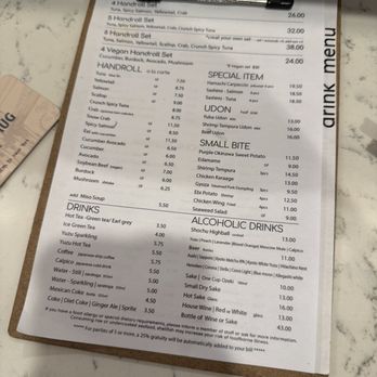 Handroll Bar Rolling - menu - Japanese Near Me - New York, New York