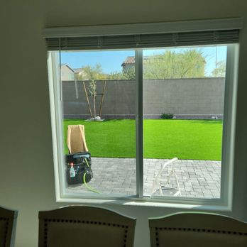 Performance Window Tinting - Left side film applied right side no film, view unobstructed by film applied. - Home Window Tinting Near Me