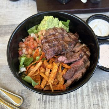Laughing Monk Brewing - Burrito bowl with steak - Brewpubs Near Me - Scotts Valley, California Laughing Monk Brewing - Burrito bowl with steak - Brewpubs Near Me - Scotts Valley, California