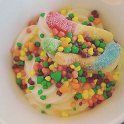 Tutti Frutti Moorhead - Fruity dairy free sorbet was delicious! And Nerds and gummy worms for toppings were great too.
