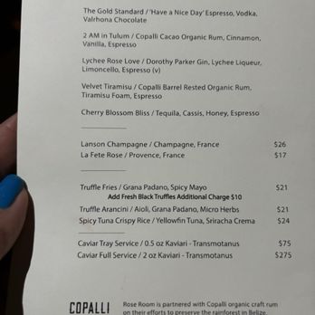 Queensyard - Rose room espresso martini menu - Modern European Near Me - New York, New York Queensyard - Rose room espresso martini menu - Modern European Near Me - New York, New York
