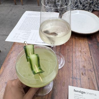 Foreign Cinema - Prosecco and the mezcal drink - Breakfast & Brunch Near Me - San Francisco, California
