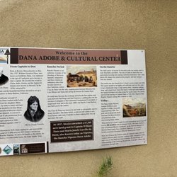 DANA Adobe & Cultural Center - Info board outside the cultural center