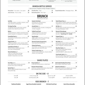 Bennett's Westside Grill - Weekend "Brunch" menu offers all of your brunch favorites, with a lot more. - American Near Me - Rocklin, California