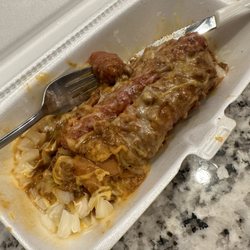 Freddy's Frozen Custard & Steakburgers - Looks like a diarrhea explosion. Didn't even take the time to get the chili IN the bun