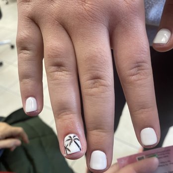 A Paris Nails & Spa - Nails with palm tree. - Nail Salons Near Me - New Hudson, Michigan A Paris Nails & Spa - Nails with palm tree. - Nail Salons Near Me - New Hudson, Michigan