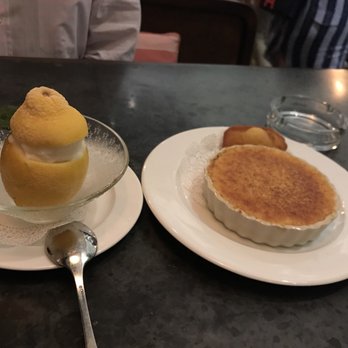Le Zoo - The creme brûlée and the citron sorbet. Simply delicious! - French Near Me - Miami Beach, Florida