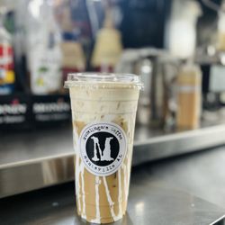 Mudslingers Drive Thru Coffee - White Mocha cold brew with Marshmallow Drizzle & Cold Foam