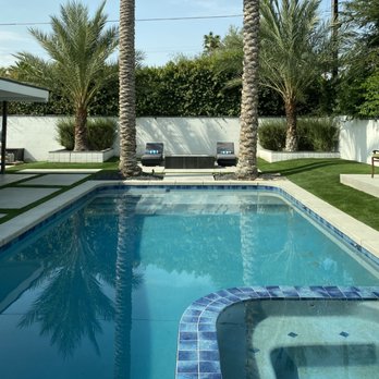 Rembrandt Pools and Spas - Finished Pool Area - Pool & Hot Tub Service Near Me - Palm Desert, California