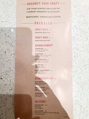 Menu photo 4 Black Brick Columbus, OH