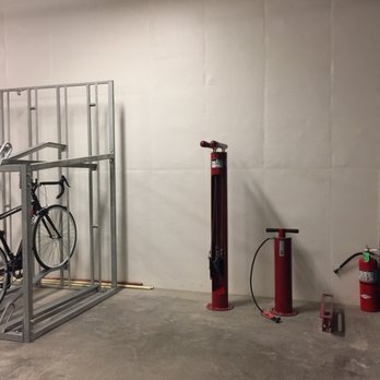 The Dwight - pretty huge bike room w/ some tools and an air pump. - Apartments Near Me - Berkeley, California