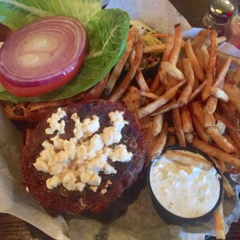 Blackbird Tavern - Turkey burger special - with feta and tzatziki sauce 4/21/18 - Pubs Near Me - Middlefield, Connecticut