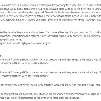 Angel Climatisation - Heating & Air Conditioning/HVAC Near Me - Pierrefonds, Quebec
