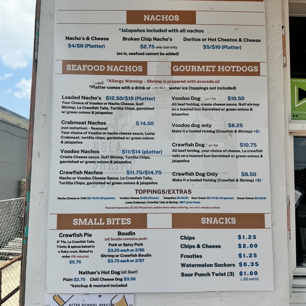 Nola Shrimp Box - Menu - Seafood Near Me - Harvey, Louisiana Nola Shrimp Box - Menu - Seafood Near Me - Harvey, Louisiana