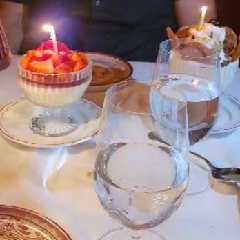 Carbone Vino - Strawberry Panna cotta and cannoli sundae - Italian Near Me - Coconut Grove, Florida Carbone Vino - Strawberry Panna cotta and cannoli sundae - Italian Near Me - Coconut Grove, Florida