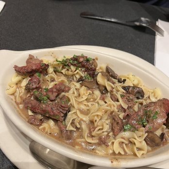 Veselka - Beef Stroganoff - watery, overcooked noodles - Ukrainian Near Me - New York, New York