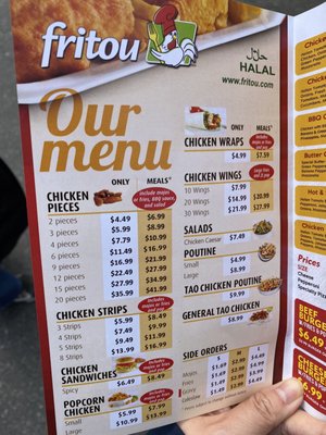 Menu photo 1 fritou Surrey, BC Menu photo 1 fritou Surrey, BC