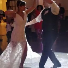 My 2nd wedding dress that I used during my first dance. The top area was altered perfectly for all the varying dance moves. My 2nd wedding dress that I used during my first dance. The top area was altered perfectly for all the varying dance moves.