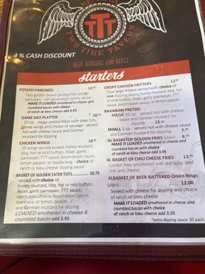 Menu photo 1 Two Tire Tavern Helen, GA
