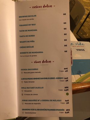 Menu photo 2 Sa Vida Ibiza, PM