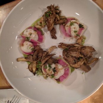 Plant - Maitake mushroom small plate (they didn't have maitake so they used oyster mushrooms - still loved it) - Vegan Near Me - Asheville, North Carolina