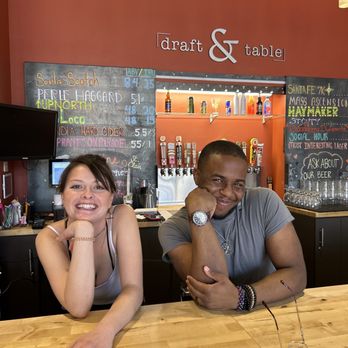 Draft and Table - Bartendees Diana and Dehaven, showing up to work with a positive attitude and an inspirational spirit! - Wine Bars Near Me - Albuquerque, New Mexico