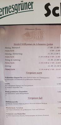 Menu photo 3 Restaurant  Schuhmanns Garten Weißenfels, ST