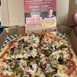 Salt City Pizza - Medium Combination Pizza, add jalapeño.