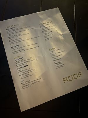 Menu photo 2 Rooftop at Hewing Hotel Minneapolis, MN