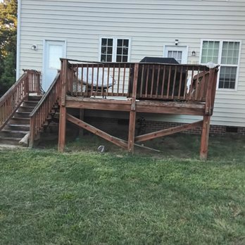 Warriors Builders - We demolished and built a beautiful deck - Fences & Gates Near Me - Durham, North Carolina