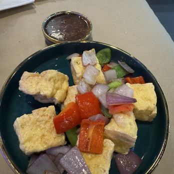 Lau Vietnamese Pho - Fried tofu. Crispy on the outside, soft and flavorful on the inside - Seafood Near Me - Bethpage, New York