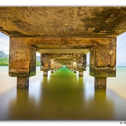 aFeinberg Gallery - "Hanalei Pier" - Hanalei Bay, Kaua'i, Hawai'i.