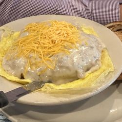 Mayberry Diner - Chicken fried steak scramble.