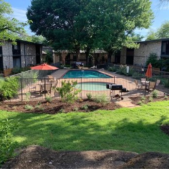 Highland Greenscape - Pool landscape, love the garden beds! - Landscaping Near Me