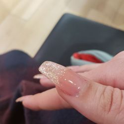 Krazy Nails - Set low with jagged cuticle
