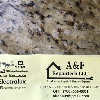 A & F Repairtech LLC. - Appliances & Repair Near Me - Doral, Florida A & F Repairtech LLC. - Appliances & Repair Near Me - Doral, Florida