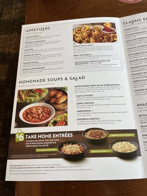 Menu photo 2 Olive Garden Italian Restaurant Montclair, CA