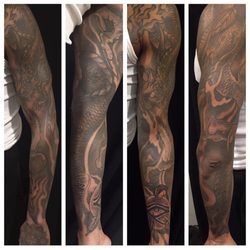 Sakura Tattoo - Sleeve by Jesse Tseronis