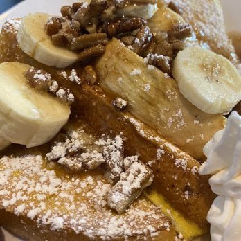 CanopyRoad Cafe - Bananas foster French toast and a side of bacon - Breakfast & Brunch Near Me - Tampa, Florida CanopyRoad Cafe - Bananas foster French toast and a side of bacon - Breakfast & Brunch Near Me - Tampa, Florida